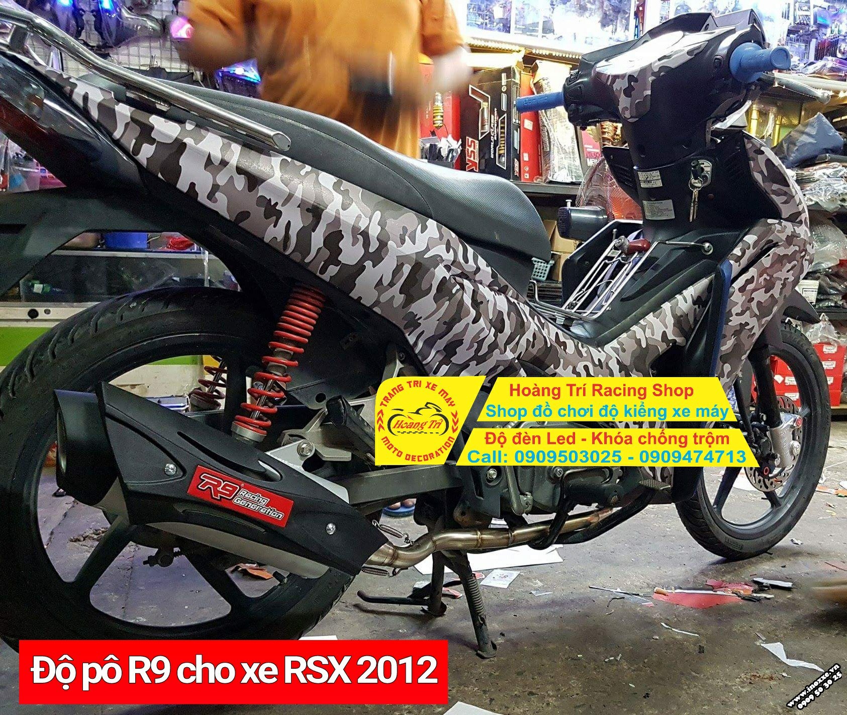 Wave RSX 2012 độ pô R9